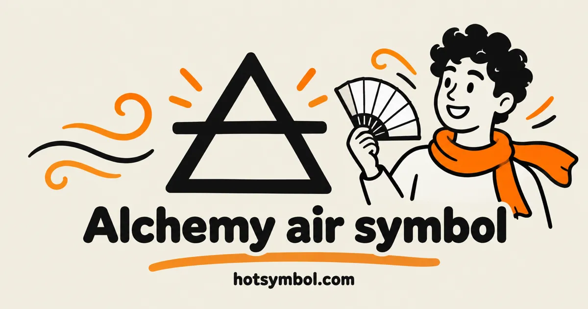Illustration of the Alchemical Symbol For Air symbol