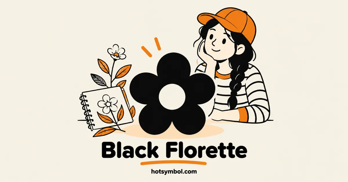 Illustration of the Black Florette symbol