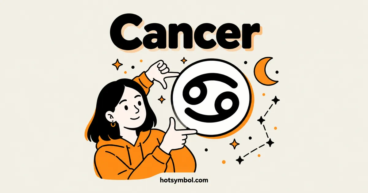 Illustration of the Cancer symbol