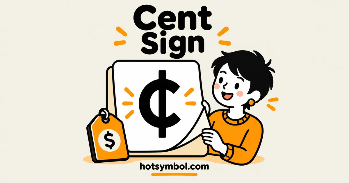 Illustration of the Cent Sign symbol