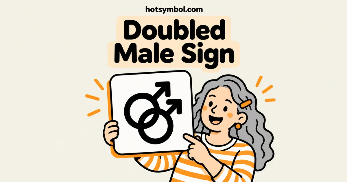 Illustration of the Doubled Male Sign symbol
