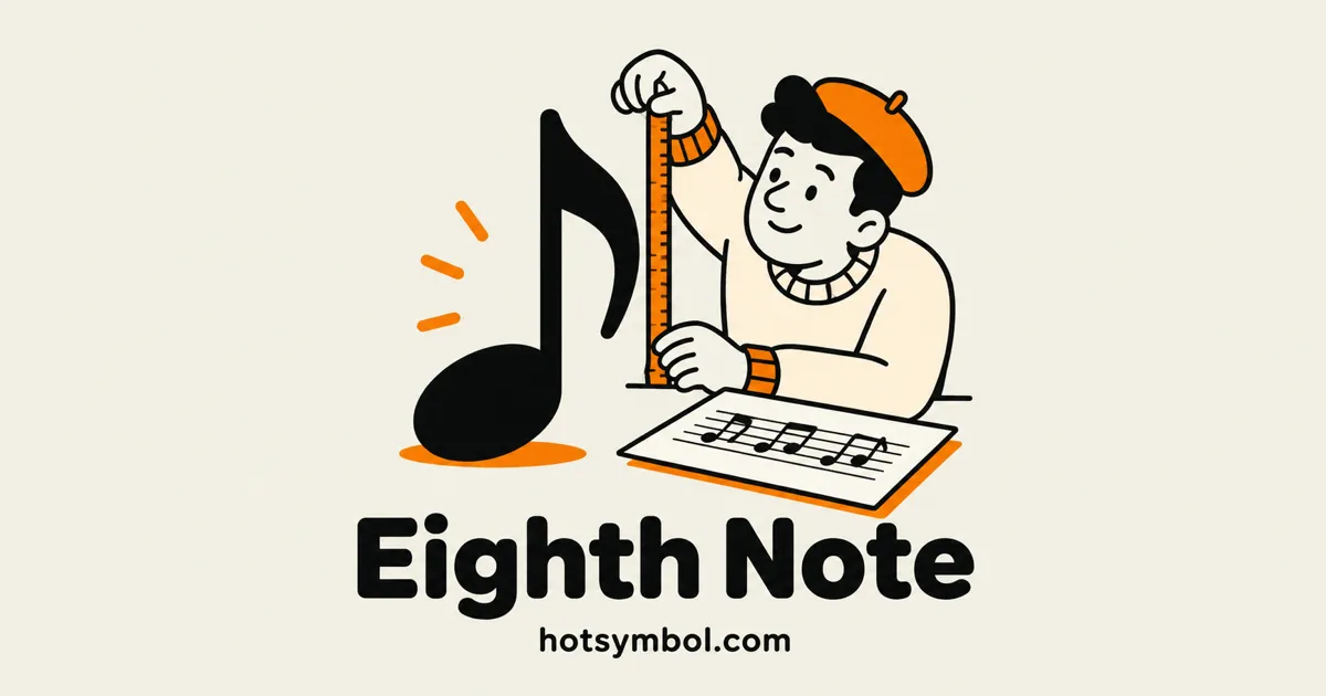 Illustration of the Eighth Note symbol
