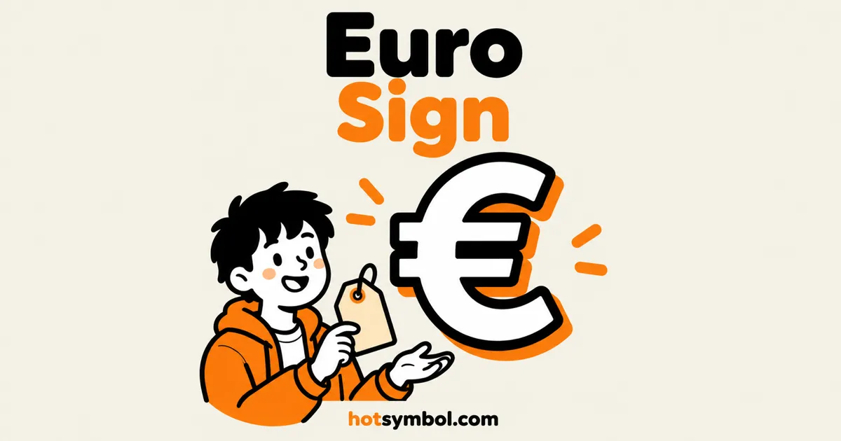 Illustration of the Euro Sign symbol