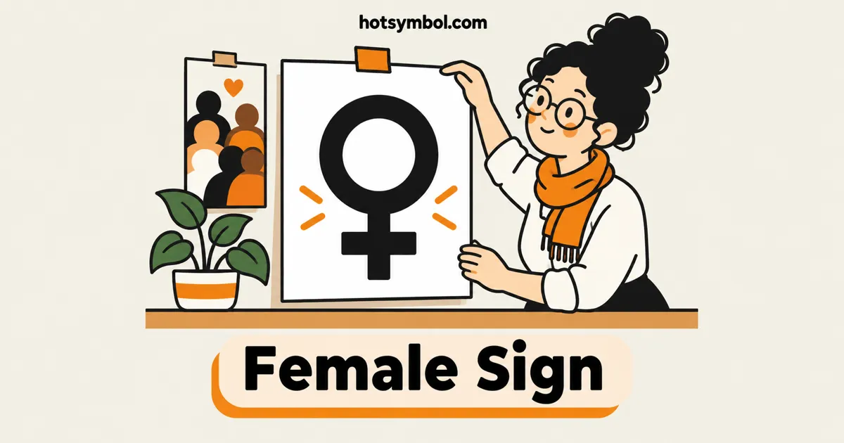 Illustration of the Female Sign symbol