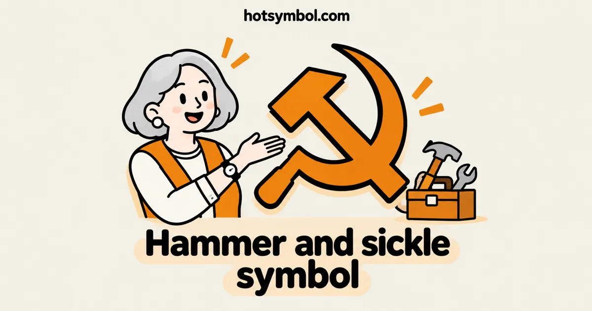 Illustration of the Hammer And Sickle symbol
