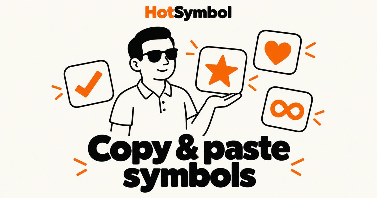 Copy Symbols 🔥 ☆♡✓∞ © ☯ ☤ Copy & Paste
