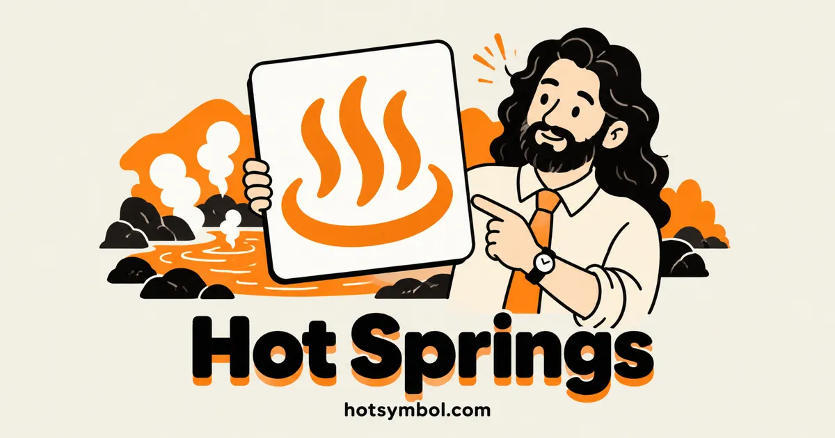 Illustration of the Hot Springs symbol
