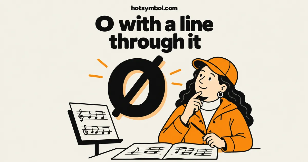 Illustration of the Latin Small Letter O With Stroke symbol