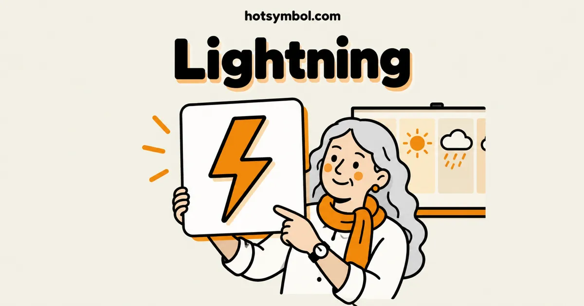 Illustration of the Lightning symbol