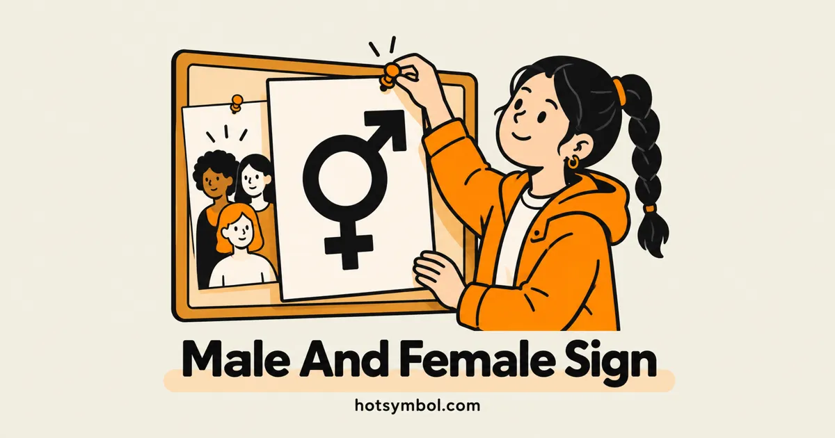 Illustration of the Male And Female Sign symbol