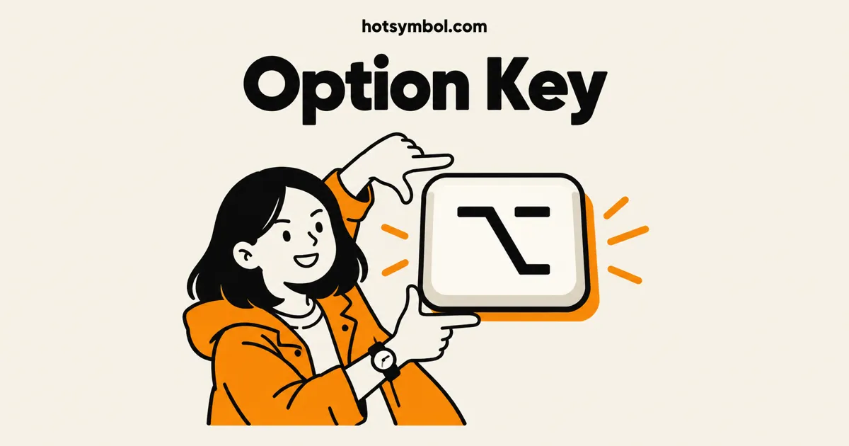Illustration of the Option Key symbol