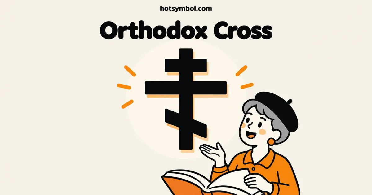 Illustration of the Orthodox Cross symbol