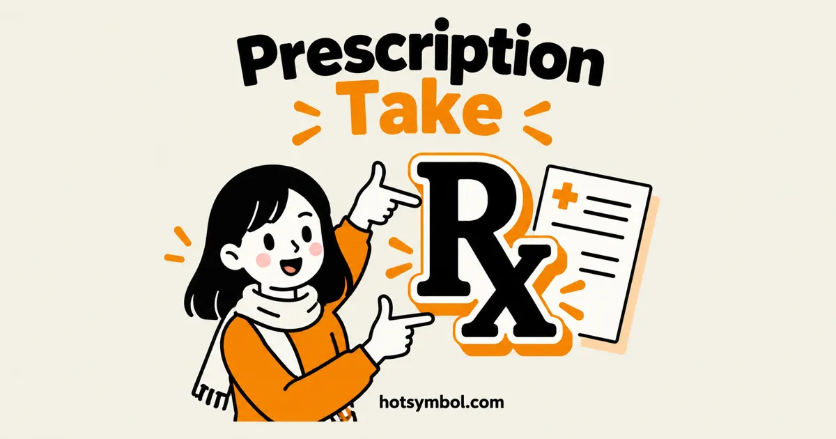 Illustration of the Prescription Take symbol
