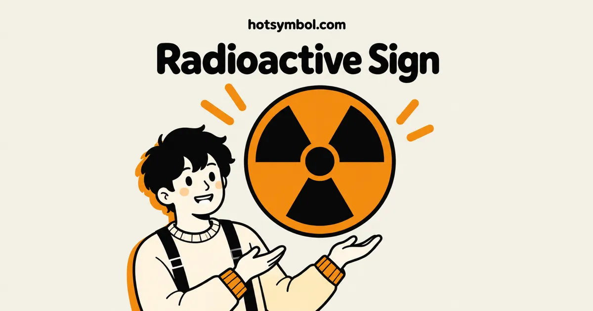 Illustration of the Radioactive Sign symbol