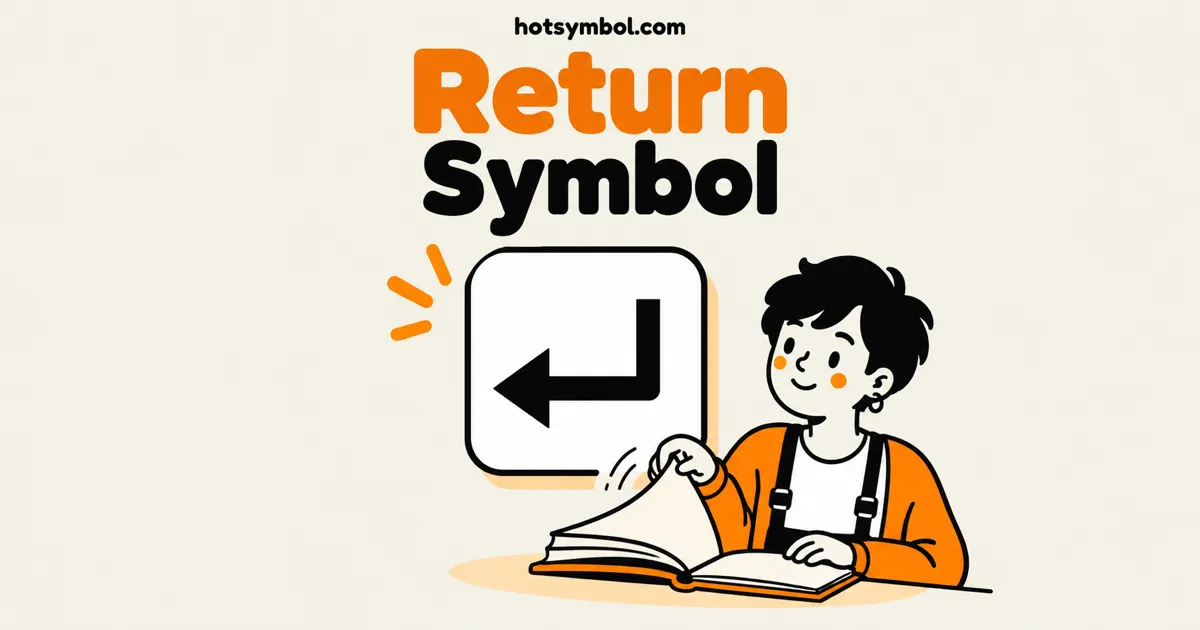 Illustration of the Return Symbol symbol