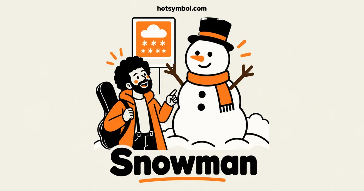 Illustration of the Snowman symbol