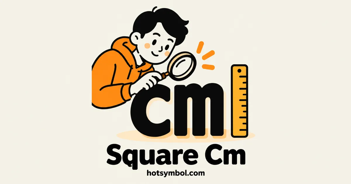 Illustration of the Square Cm symbol