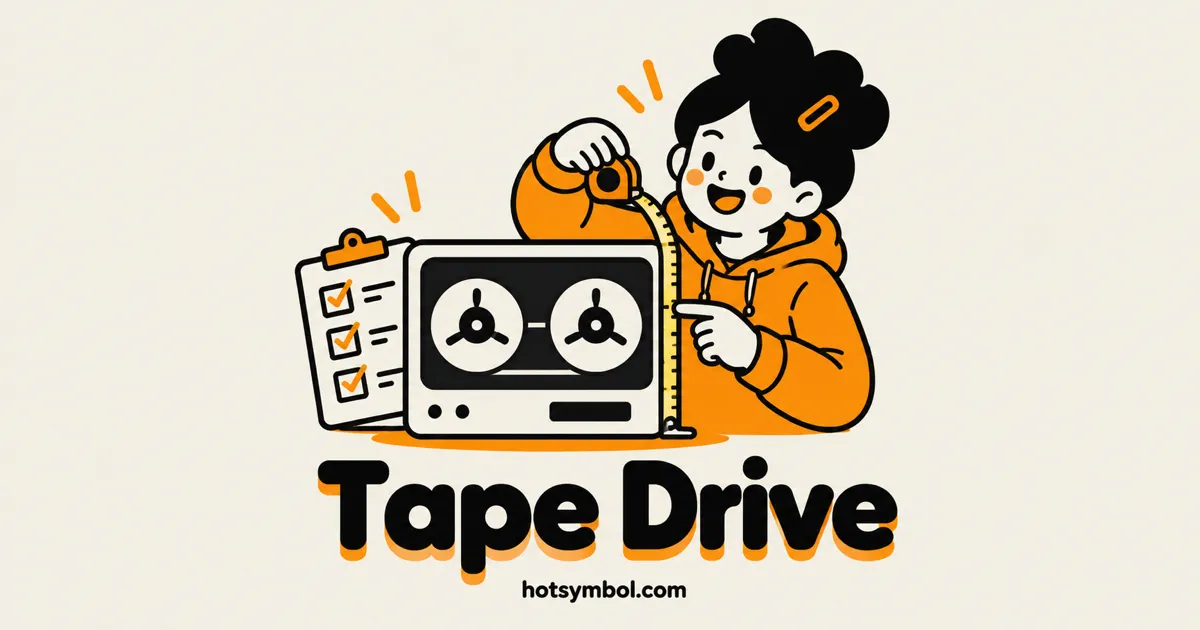 Illustration of the Tape Drive symbol