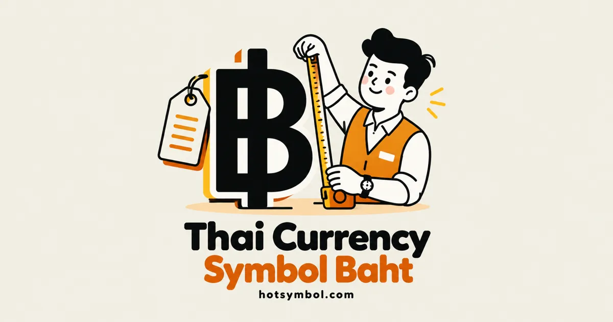 Illustration of the Thai Currency Symbol Baht symbol