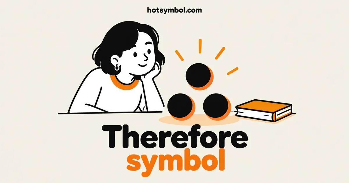 Illustration of the Therefore symbol
