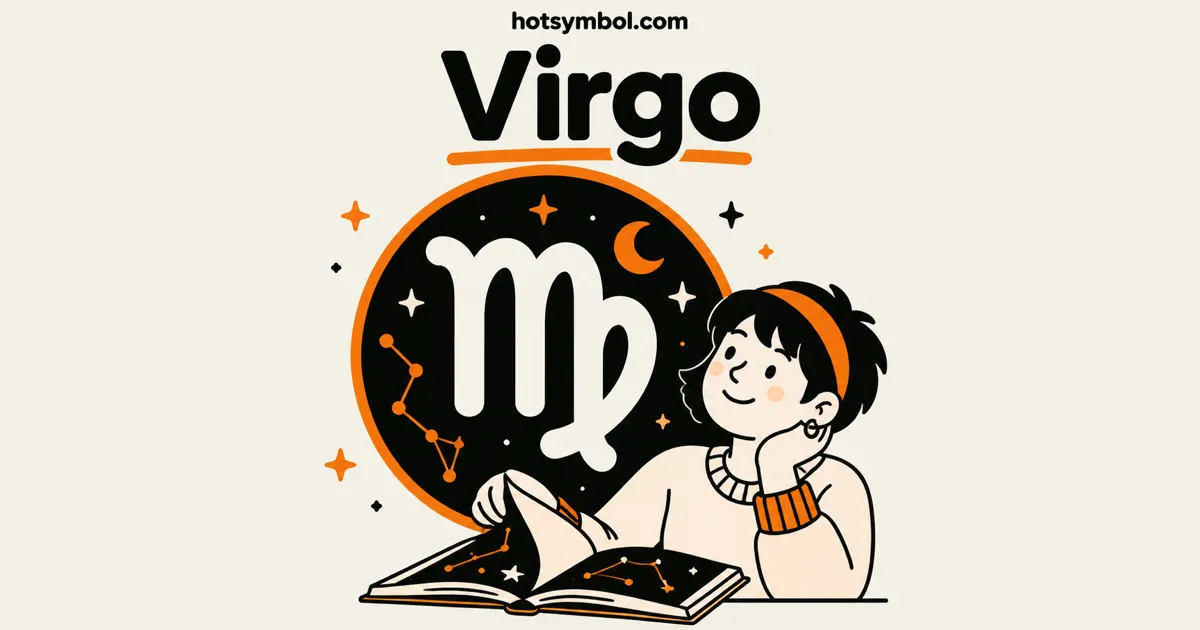 Illustration of the Virgo symbol