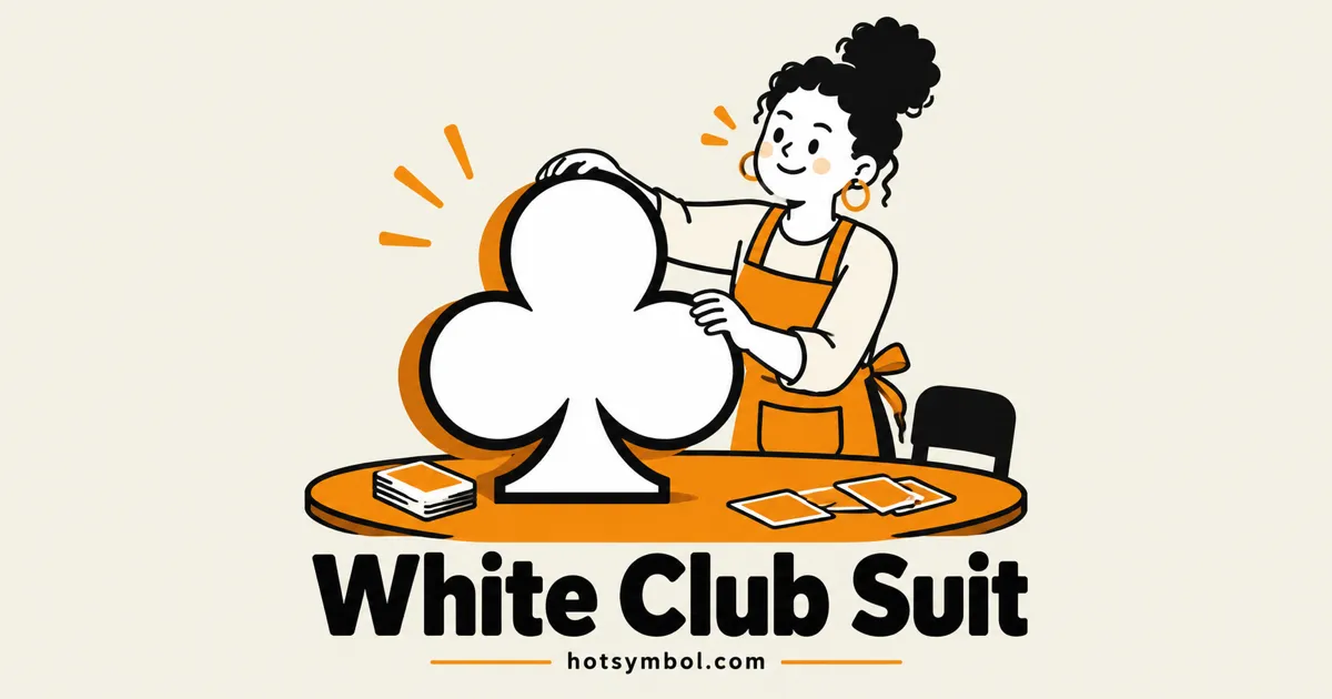 Illustration of the White Club Suit symbol