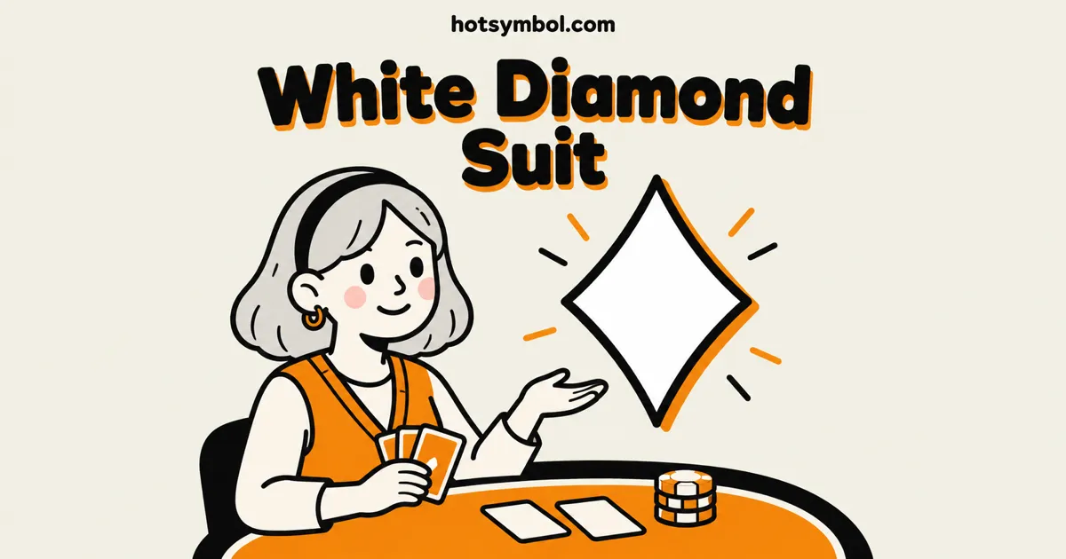Illustration of the White Diamond Suit symbol
