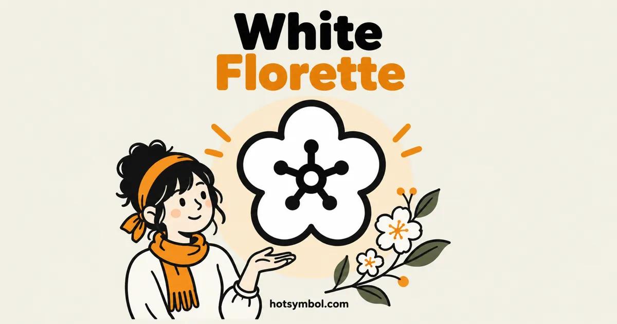 Illustration of the White Florette symbol