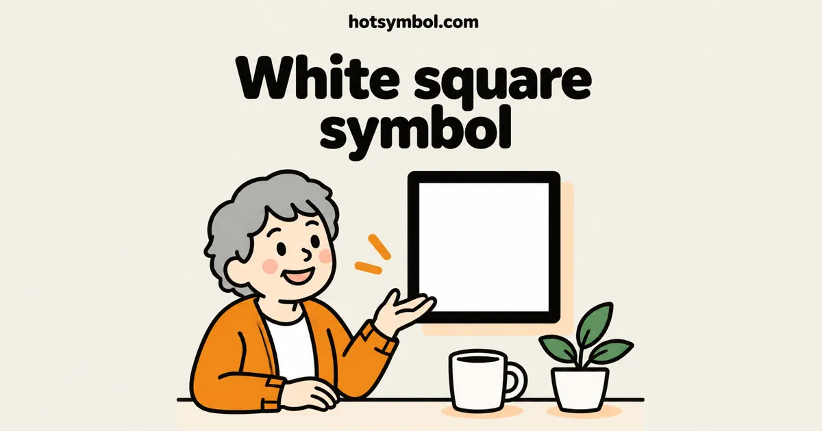 Illustration of the White Square symbol